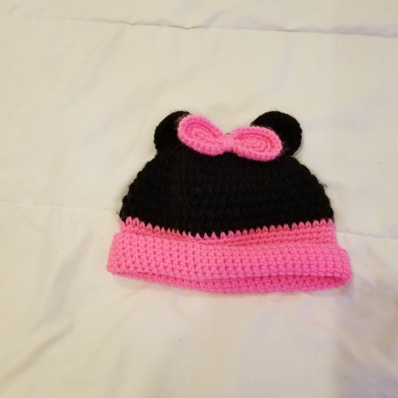 Other - 3/$12 Minnie mouse crocheted hat